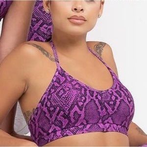Purple Snake Print Tank Top